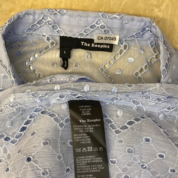 The Kooples Sheer Top, L - Picture 6 of 6